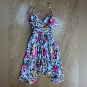 Floral Cheetah Print dress